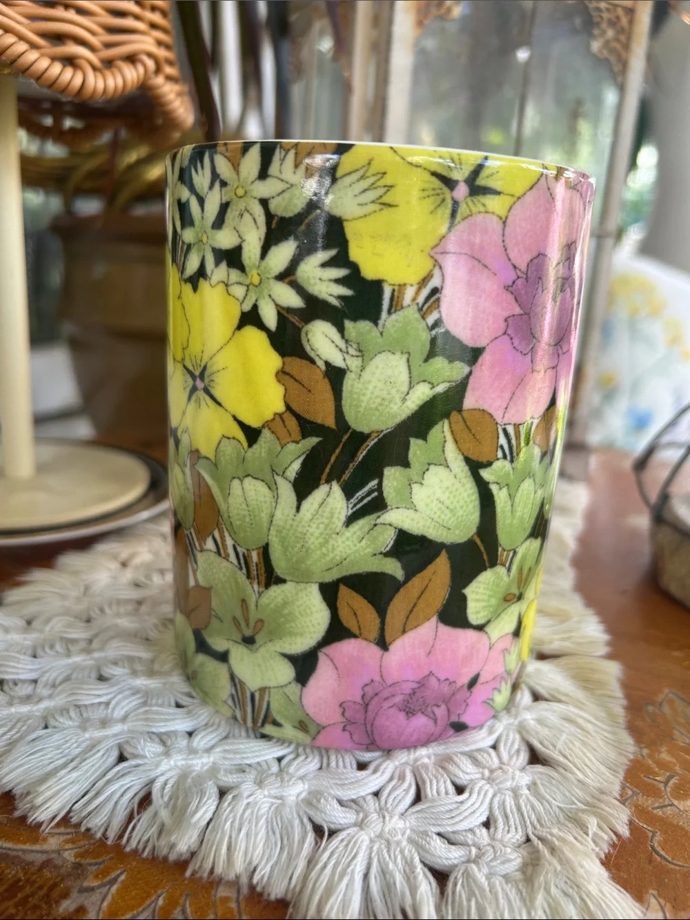 Floral Ceramic Cup